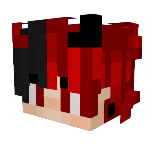 Dronjac Minecraft avatar head, 3D render