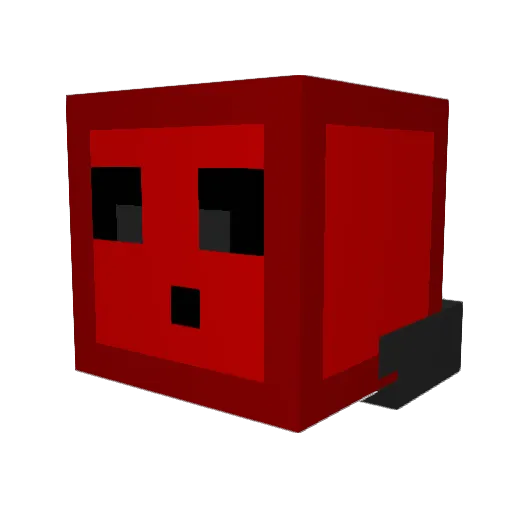 Dronnoob Minecraft avatar head, 3D render