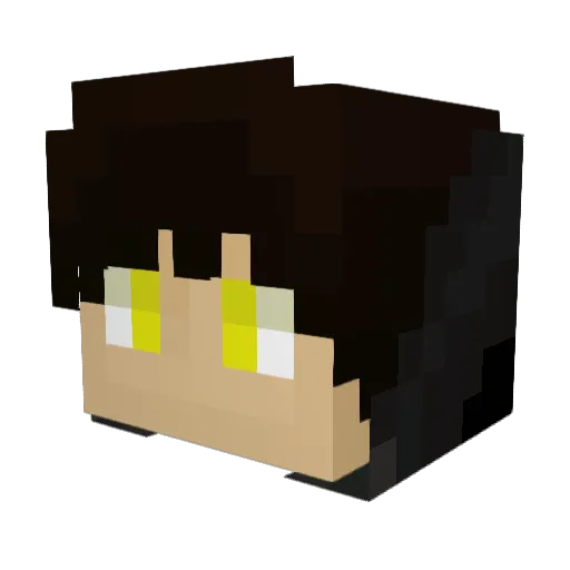 Droo21 Minecraft avatar head, 3D render