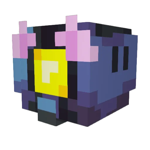 Droogenfox96 Minecraft avatar head, 3D render