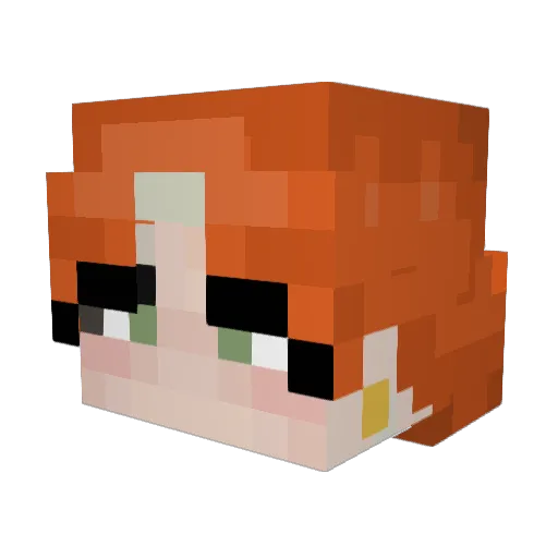 Droooooooooo Minecraft avatar head, 3D render