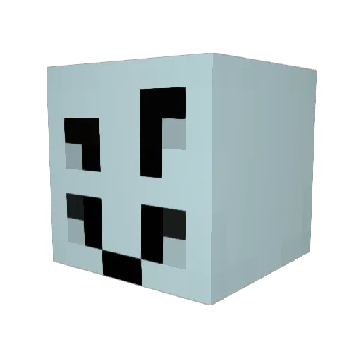 DroopusSnootus Minecraft avatar head, 3D render