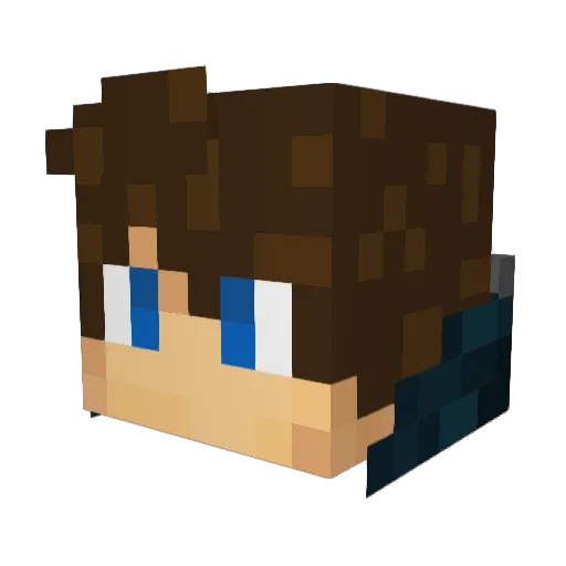 Droot26 Minecraft avatar head, 3D render