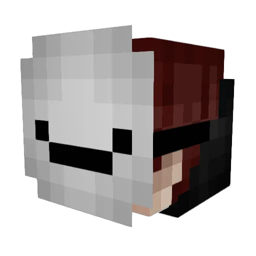 DropDaBowBro Minecraft avatar head, 3D render