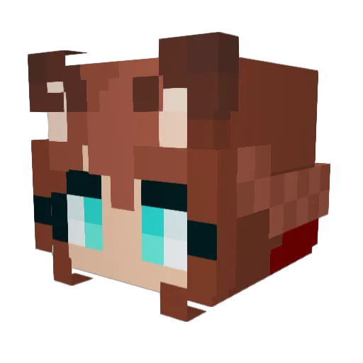 DropOutClown Minecraft avatar head, 3D render