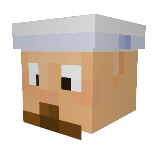 DropShipping Minecraft avatar head, 3D render