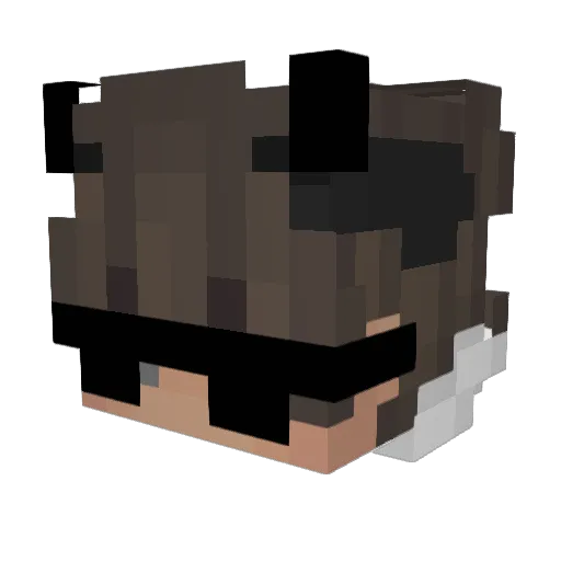 Drop_Shark7 Minecraft avatar head, 3D render