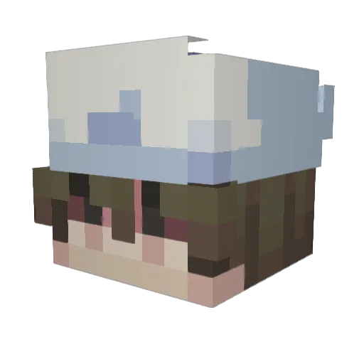 Drop_it16 Minecraft avatar head, 3D render