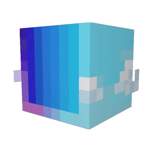 Dropcraft1234 Minecraft avatar head, 3D render