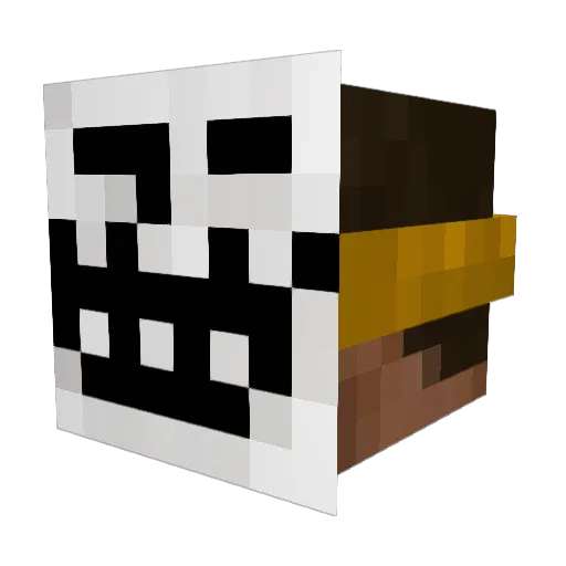 Dropdenbeat Minecraft avatar head, 3D render