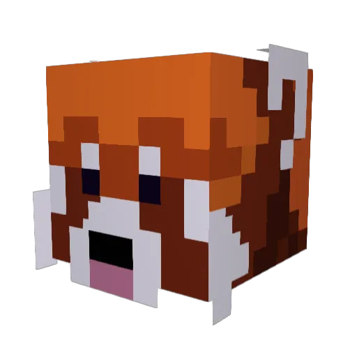 Dropheld Minecraft avatar head, 3D render