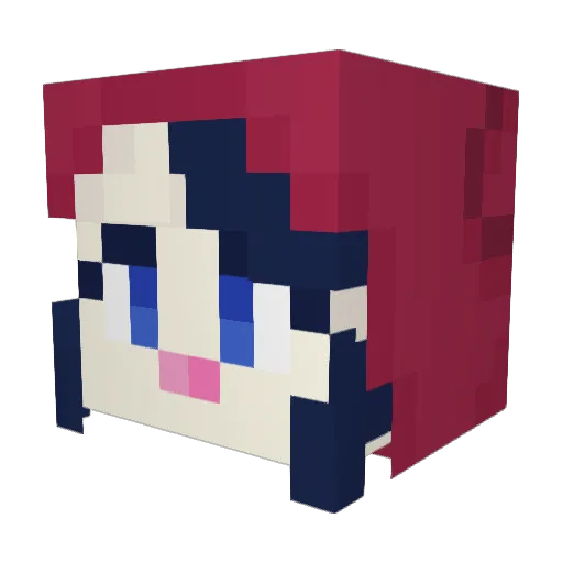 DropletYonkagor Minecraft avatar head, 3D render