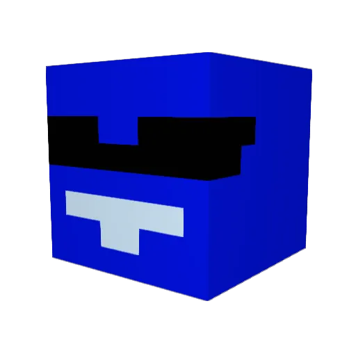 DropnClipz Minecraft avatar head, 3D render