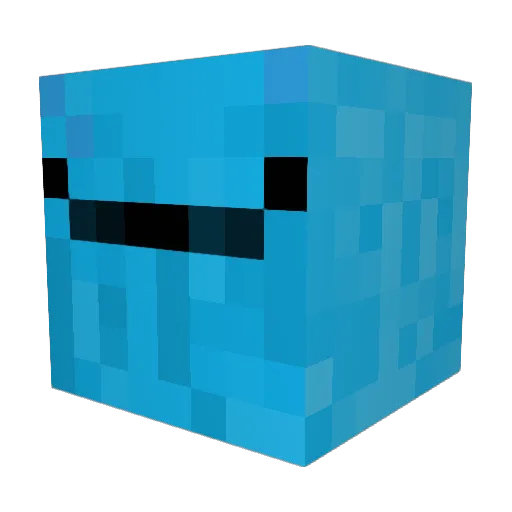 DroppedMarlin71 Minecraft avatar head, 3D render