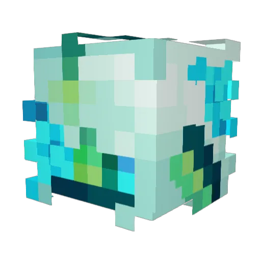 DropperHam Minecraft avatar head, 3D render