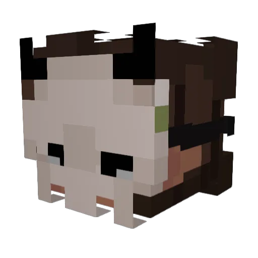 Dropsy_Drop Minecraft avatar head, 3D render