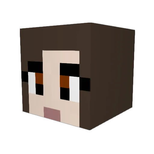 Droptek Minecraft avatar head, 3D render