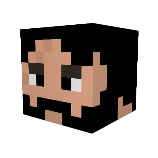 DropzplayzYT Minecraft avatar head, 3D render