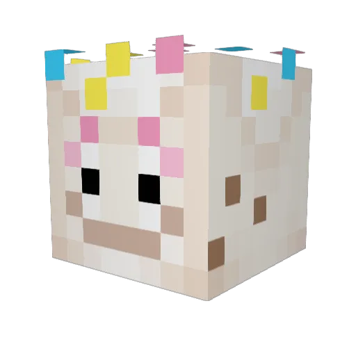 Droquez Minecraft avatar head, 3D render