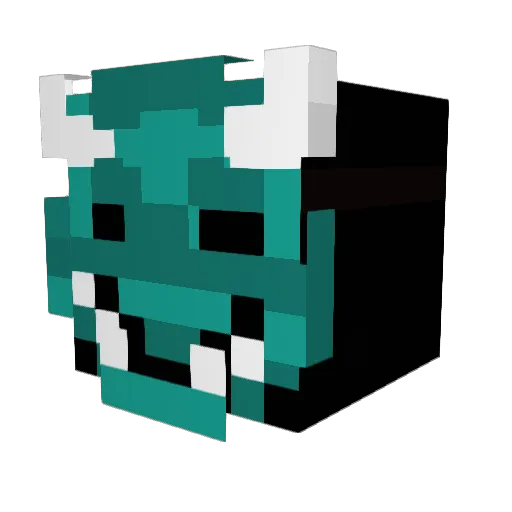 Drosghic Minecraft avatar head, 3D render
