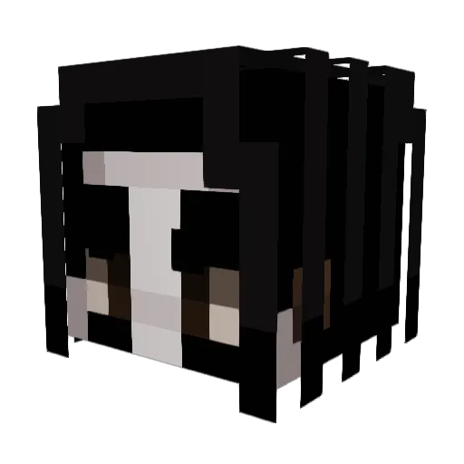 Drouty_ Minecraft avatar head, 3D render