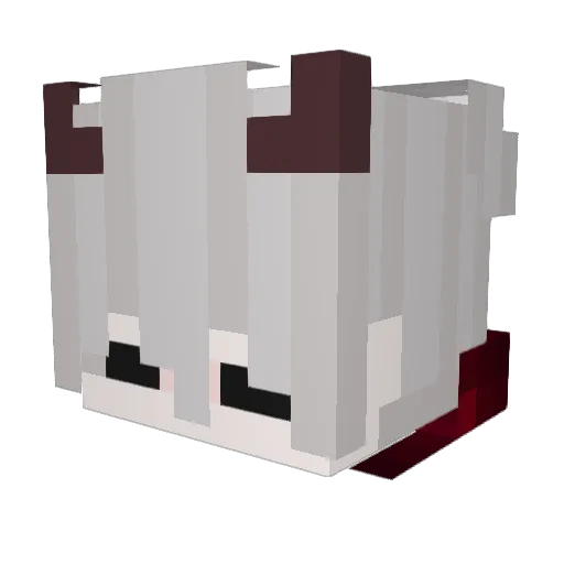Drowssap_ Minecraft avatar head, 3D render