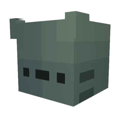 Drowsyyyy Minecraft avatar head, 3D render