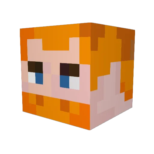 Droxis501 Minecraft avatar head, 3D render
