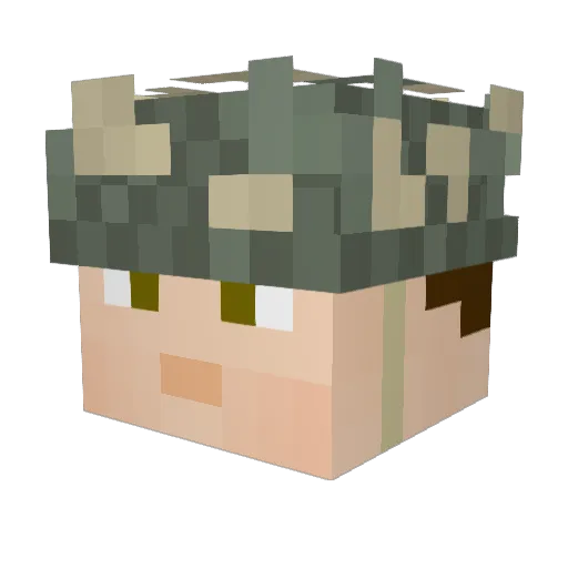 DrpTheBass Minecraft avatar head, 3D render