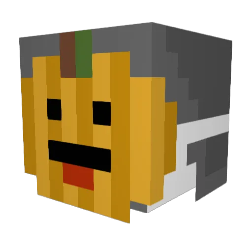 Drpickle_man Minecraft avatar head, 3D render
