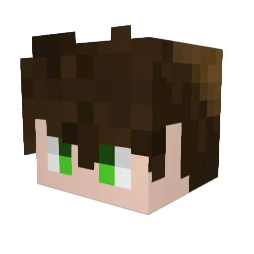 Drqonic Minecraft avatar head, 3D render