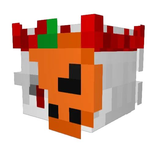 DrrTibs Minecraft avatar head, 3D render