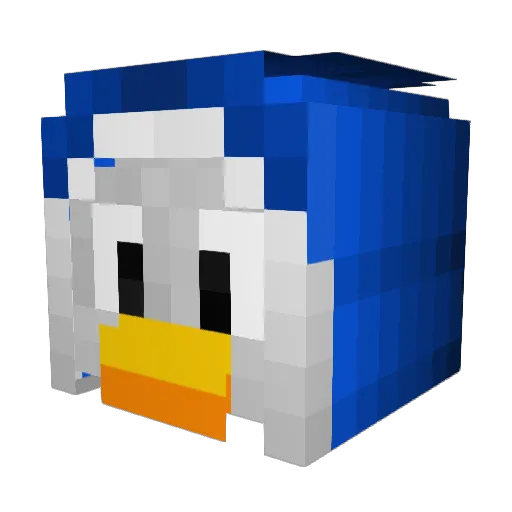 Drshemi Minecraft avatar head, 3D render