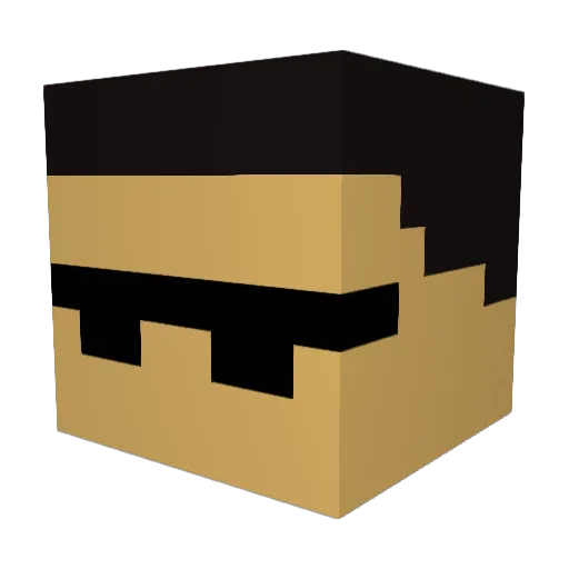 DrtyDan30 Minecraft avatar head, 3D render
