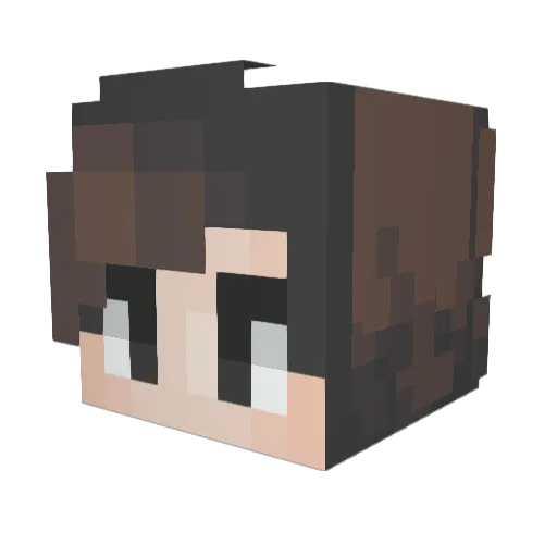 DrtyHri Minecraft avatar head, 3D render