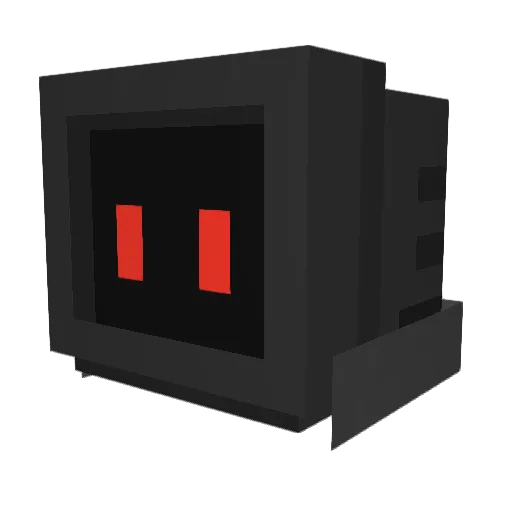 Dru1 Minecraft avatar head, 3D render