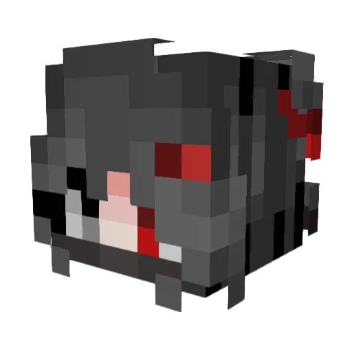 DruKz05XD Minecraft avatar head, 3D render