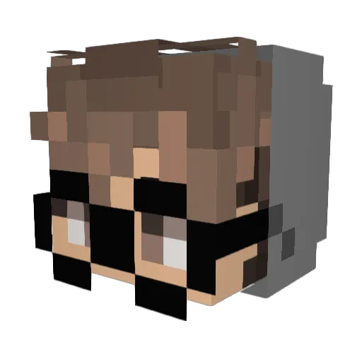 Drudj Minecraft avatar head, 3D render