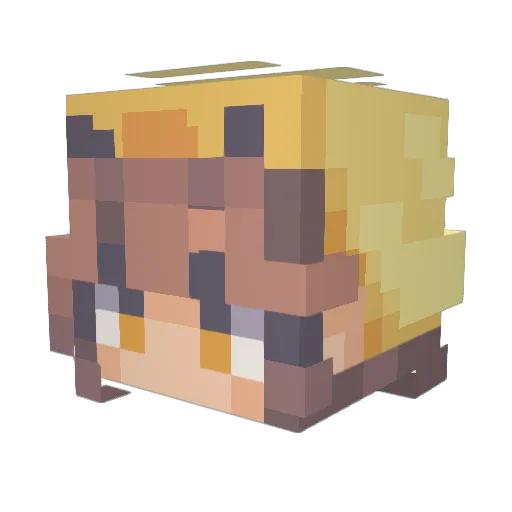 Drudy1310 Minecraft avatar head, 3D render