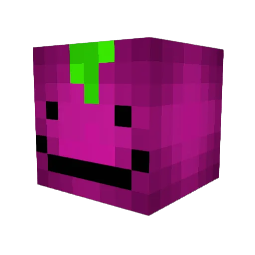 DrueMann Minecraft avatar head, 3D render