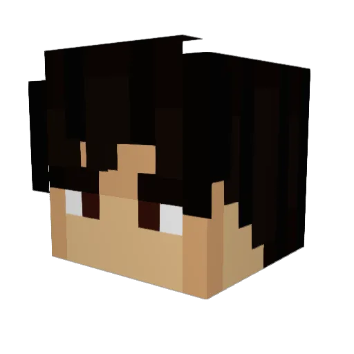 DruePeakOck Minecraft avatar head, 3D render