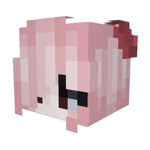 Druffrey Minecraft avatar head, 3D render