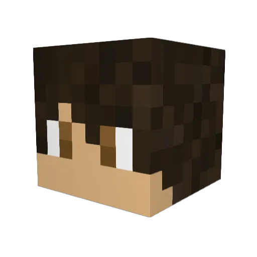 DrugBunny Minecraft avatar head, 3D render