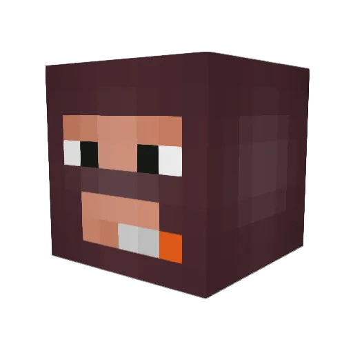 Druhhaga Minecraft avatar head, 3D render