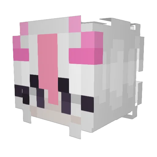 DruidMoths Minecraft avatar head, 3D render