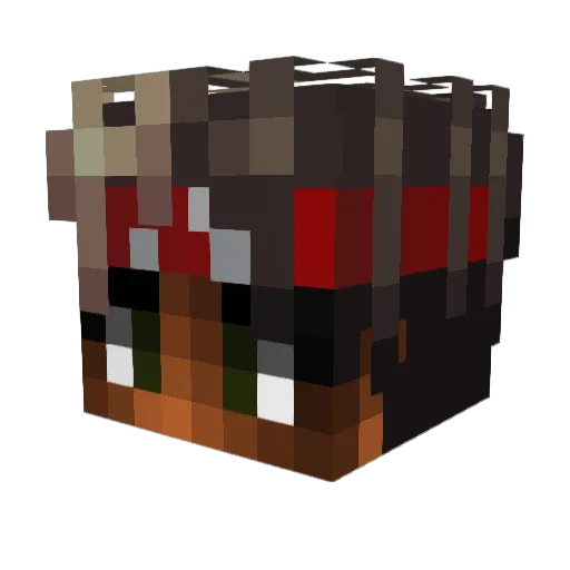 DruidOfTheClaw Minecraft avatar head, 3D render
