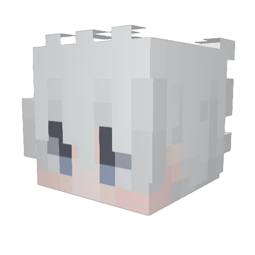 Druil Minecraft avatar head, 3D render