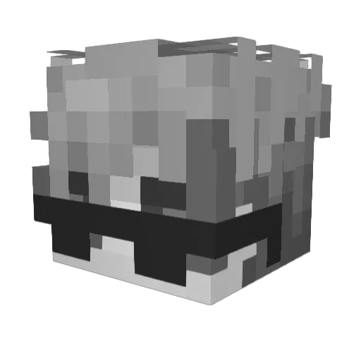 Druk97 Minecraft avatar head, 3D render