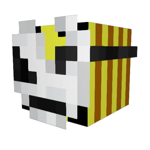 Drukjoch Minecraft avatar head, 3D render