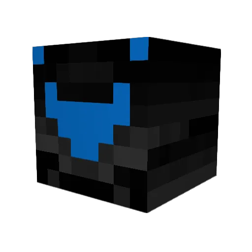 DrumShark Minecraft avatar head, 3D render